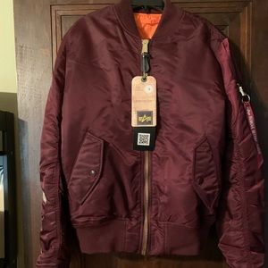 *SOLD* NWT Alpha Industries Reversible Bomber Jacket